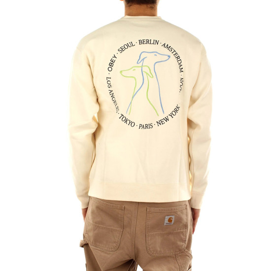 Obey Ανδρικό φούτερ City Dogs Crew Fleece